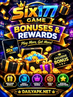 Six177 Game bonuses and rewards