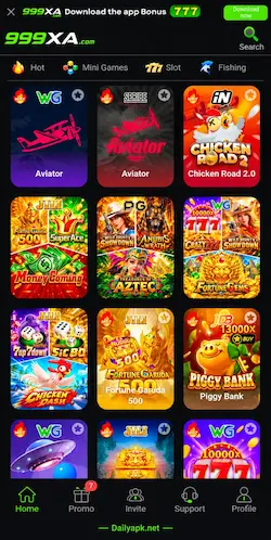 999XA Game App Interface